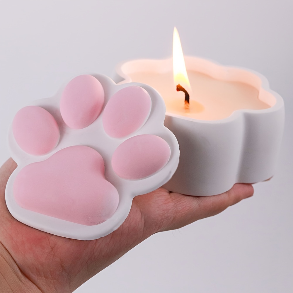 Kraft Box Candle - صندوق تخزين مخلب القط قالب من