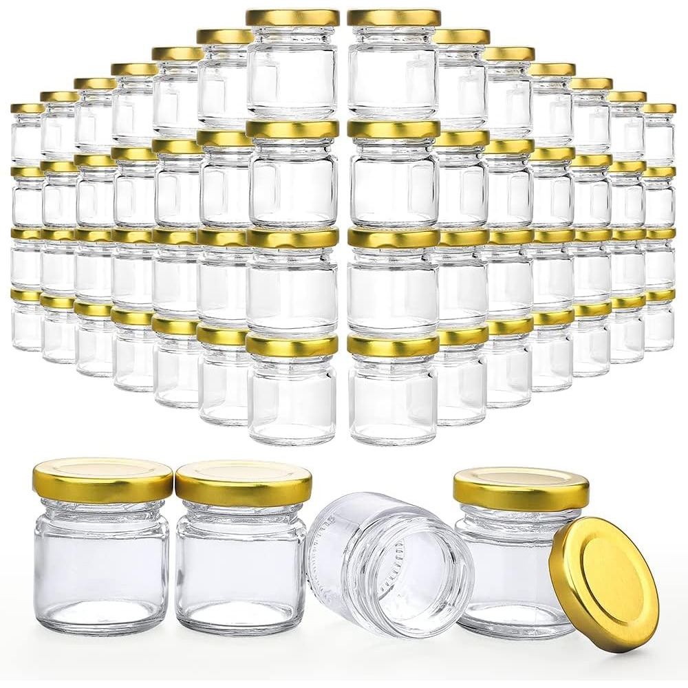 Candle Making Jars With Lids - برطمانات زجاجية صغيرة مع أغطية، سعة