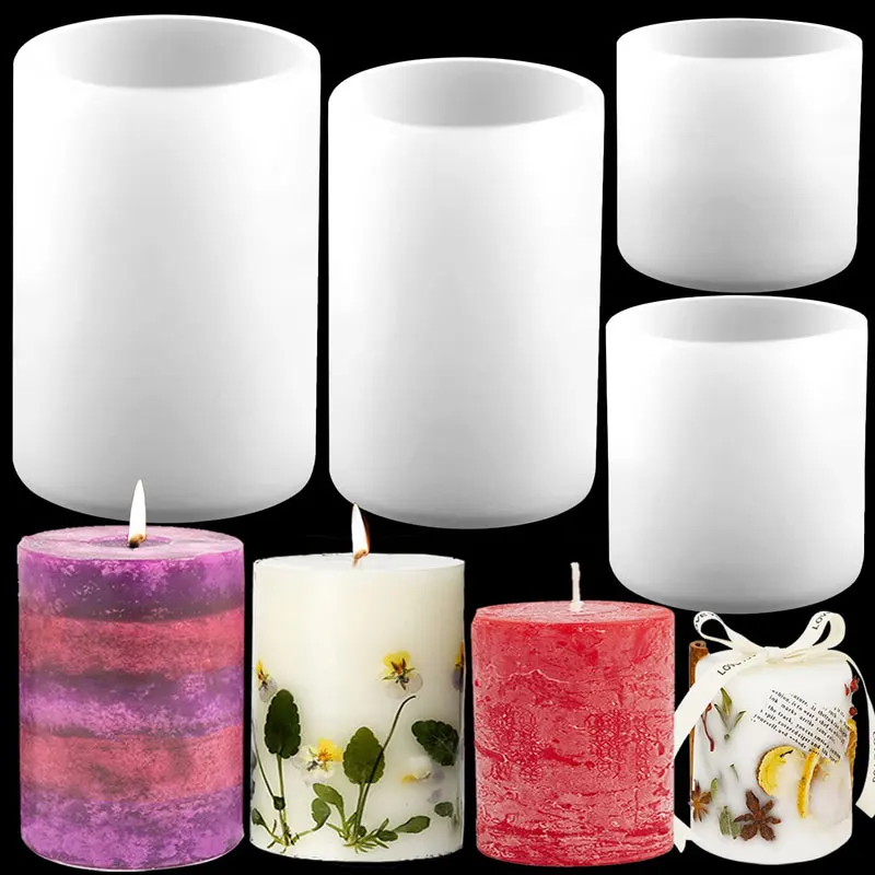 Candle Making Video - اسطوانة سيليكون شمعة قوالب الراتنج قالب