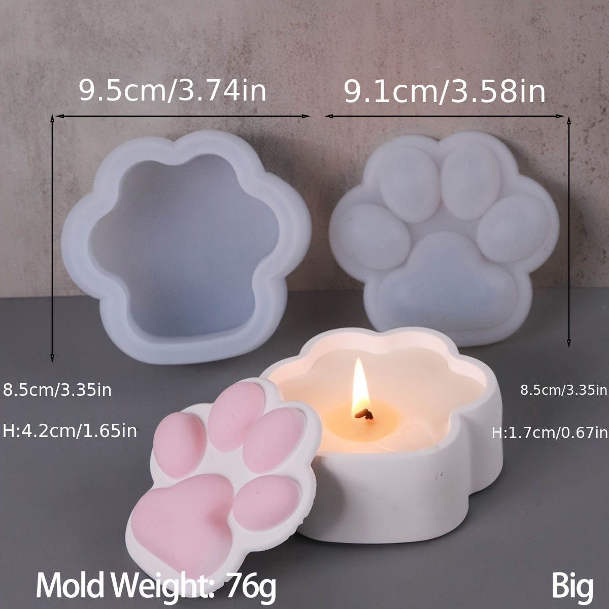 صندوق تخزين مخلب القط قالب من  - مراجعة Kraft Box Candle وسعره