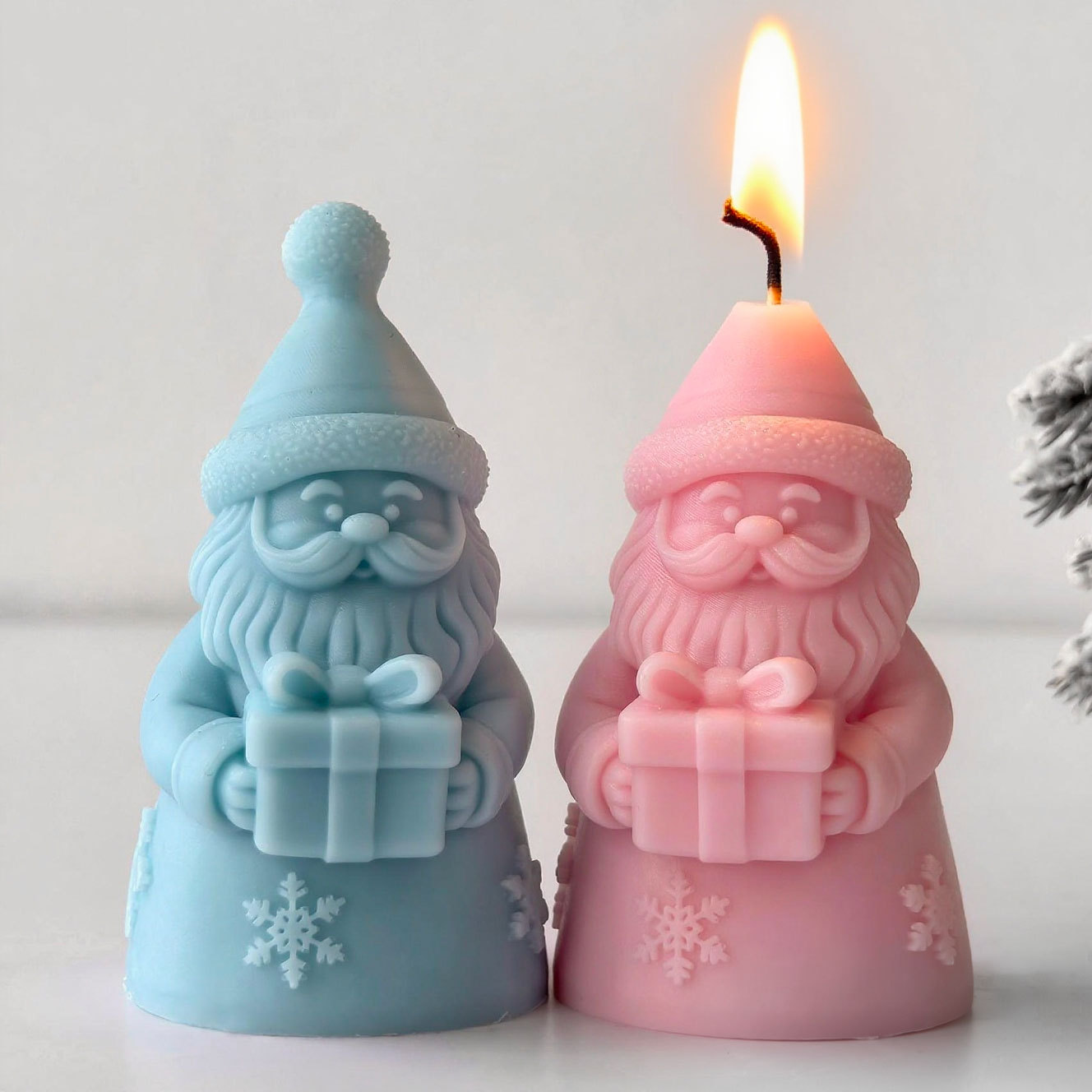 سانتا كلوز هدية صندوق قالب من  - مراجعة Kraft Box Candle وسعره