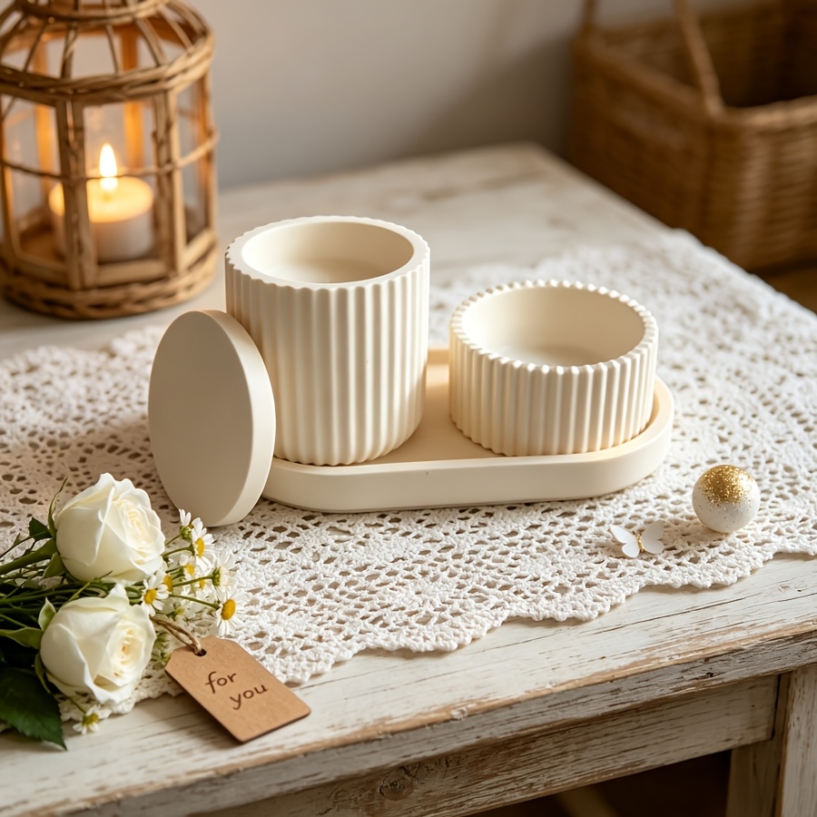 مجموعة قوالب سيليكون، 4 صناديق - مراجعة Kraft Box Candle وسعره
