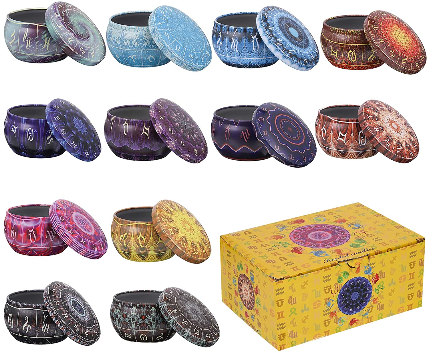 12 عبوة من علب الشموع المستدير - مراجعة Candle Making Jars With Lids وسعره
