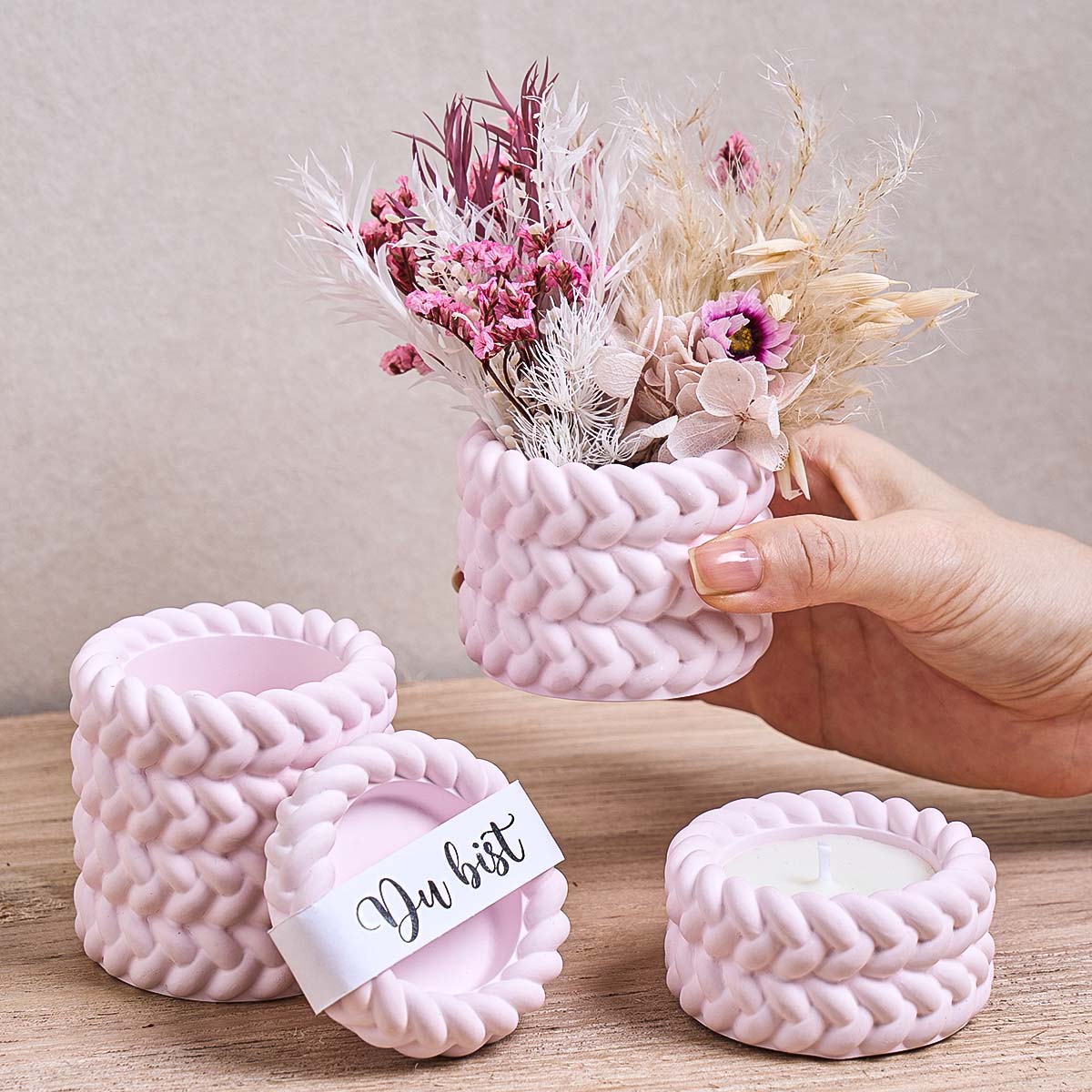 المنسوجة شمعة جرة قالب من السي - مراجعة Kraft Box Candle وسعره