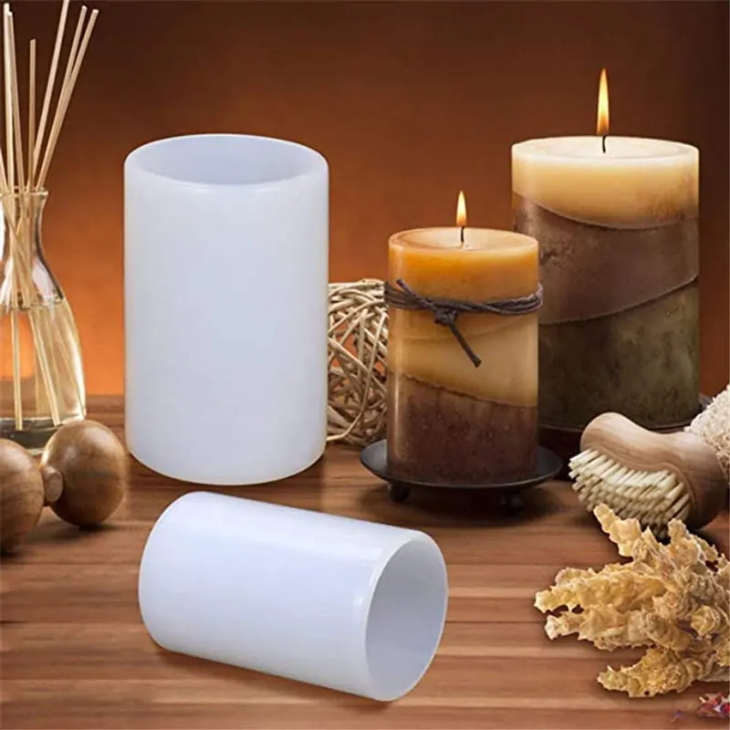 اسطوانة سيليكون شمعة قوالب الر - مراجعة Candle Making Video وسعره