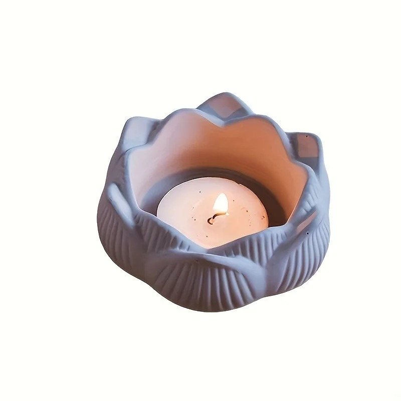 1 قطعة DIY بها بنفسك زهرة اللو - مراجعة Kraft Box Candle وسعره