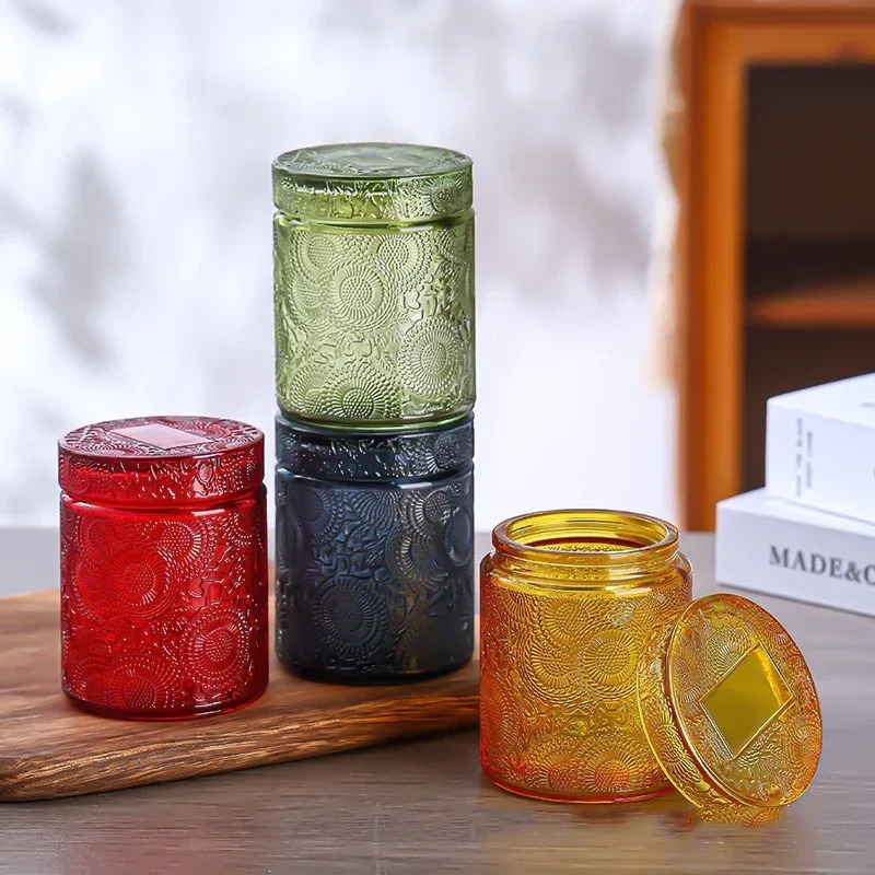 1 قطعة، وعاء زجاجي فارغ لتخزين - مراجعة Candle Making Jars With Lids وسعره